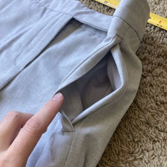 Issac Mizrahi forTarget Women Pants 8 Light Gray Mid Rise Bootcut Career Trouser - Picture 12 of 16